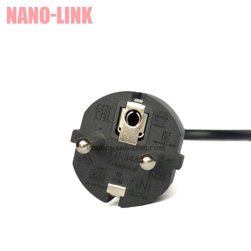 کابل برق کیس 1.8 متری اورجینال با سوکت 90 درجه