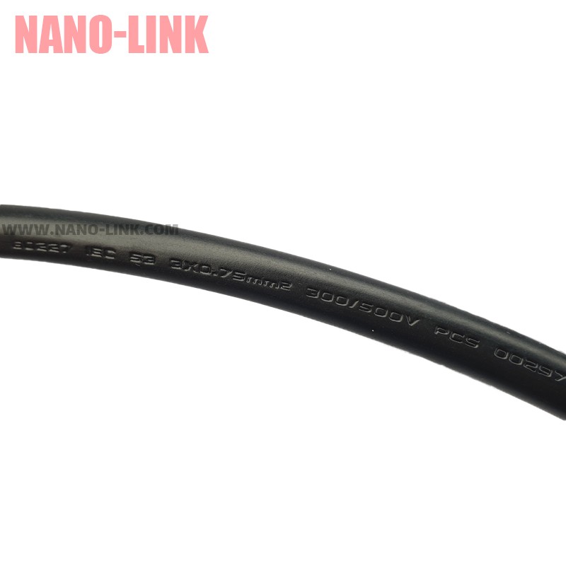 کابل برق کیس 1.8 متری اورجینال با سوکت 90 درجه