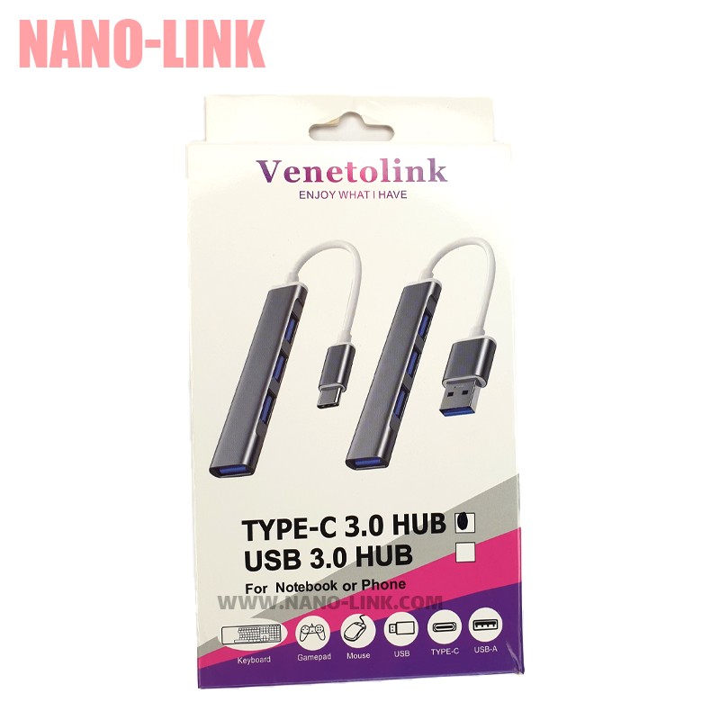 هاب USB TYPE C چهار پورت
