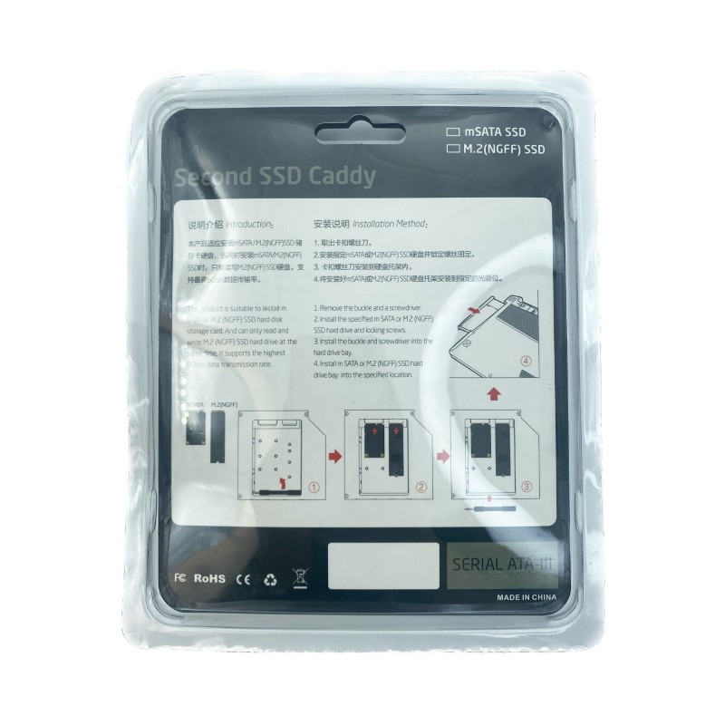 کدی هارد M2 و mSATA ضخامت 12.7