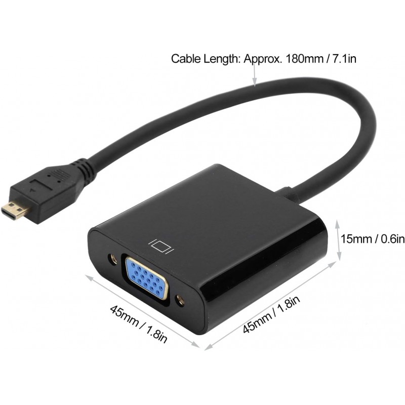 مبدل MICRO HDMI به VGA برند ونتولینک