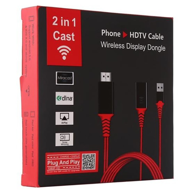 دانگل HDMI مدل 2 کاره بی سیم+باسیم