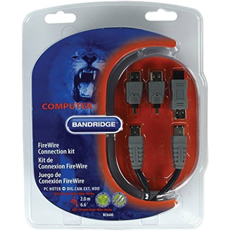 کابل 1394 فایروایر 6 پین به 6 پین برند بندریج 2 متری