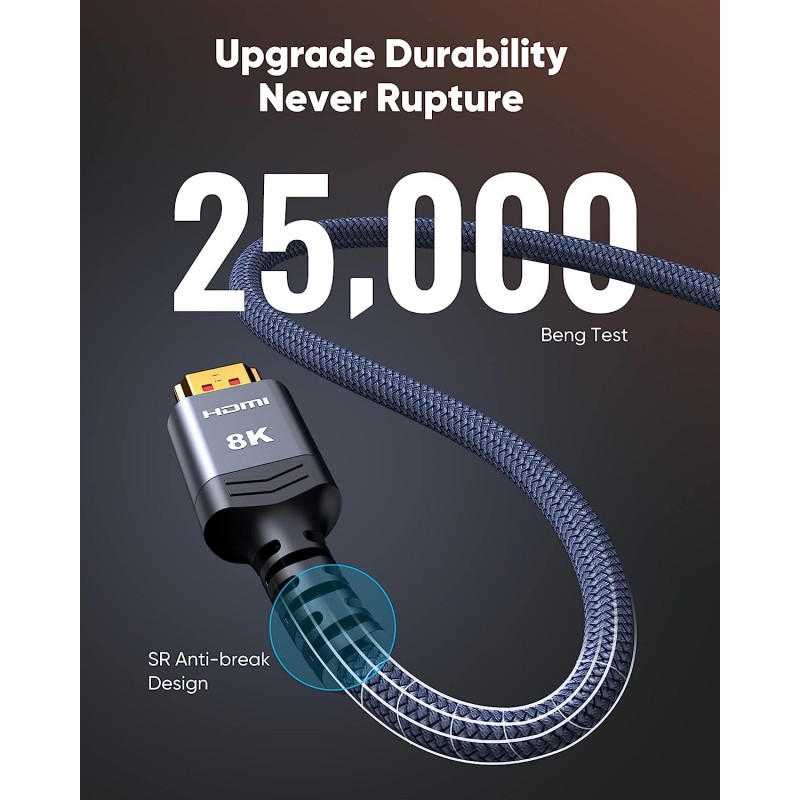 کابل HDMI برند HDTV کیفیت 8K طول 20 متر