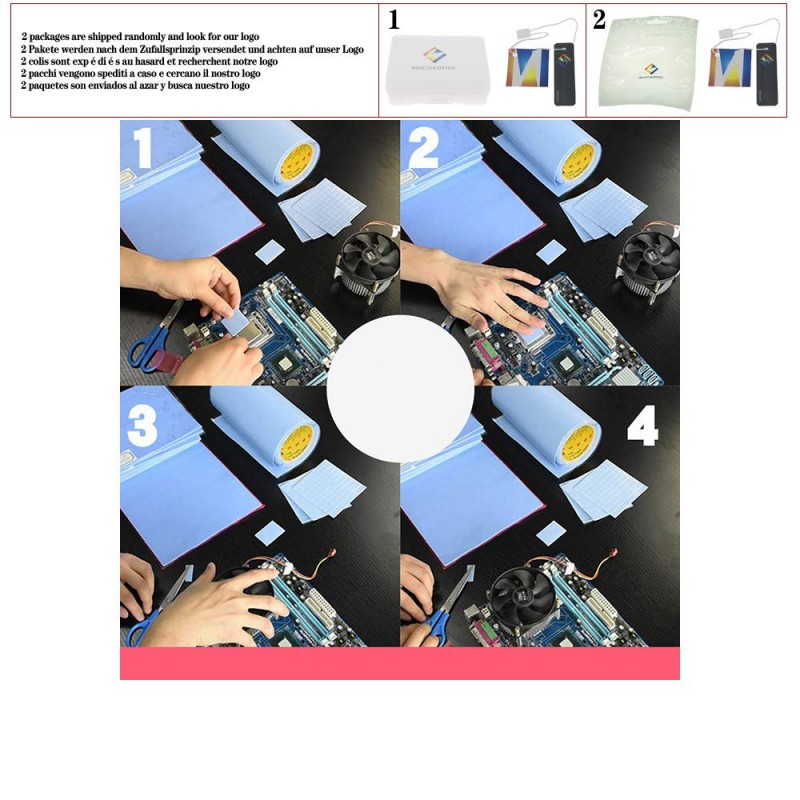 پد سیلیکون ورقه ای ضخامت 0.5 میل سایز 20*40 سانت