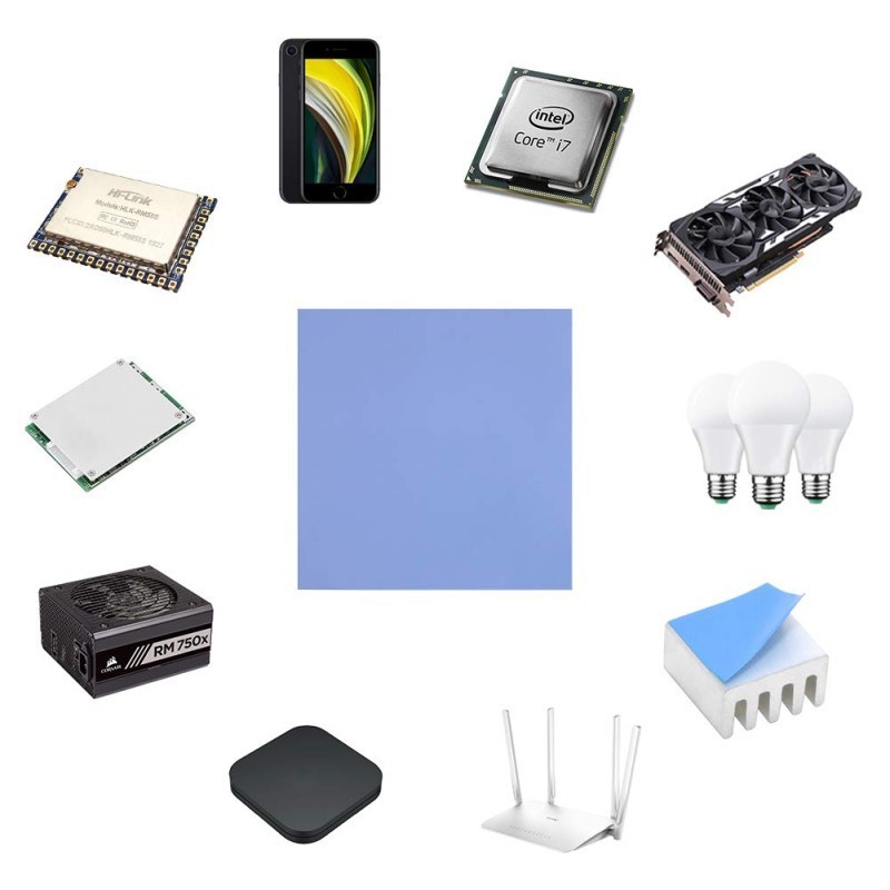 پد سیلیکون ورقه ای ضخامت 0.5 میل سایز 20*40 سانت