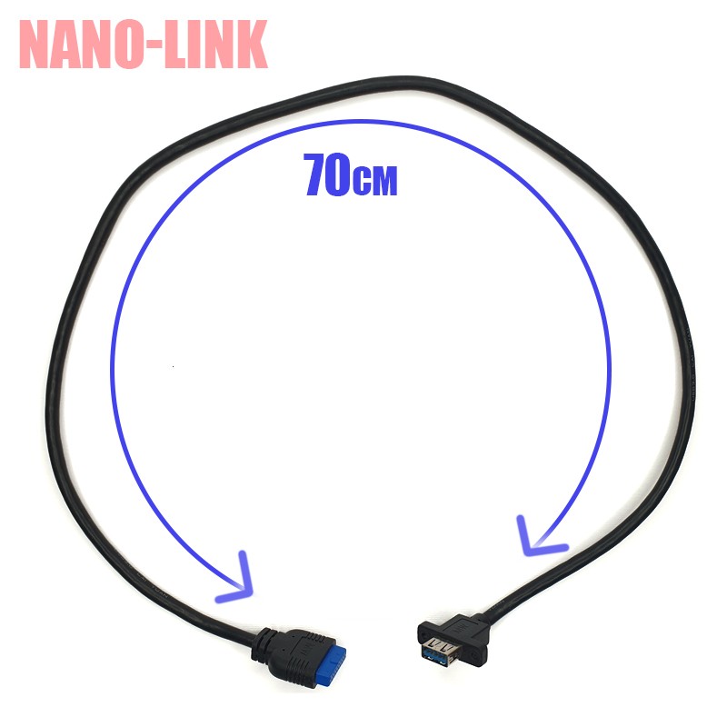 براکت پنلی USB 3.0 کابلی