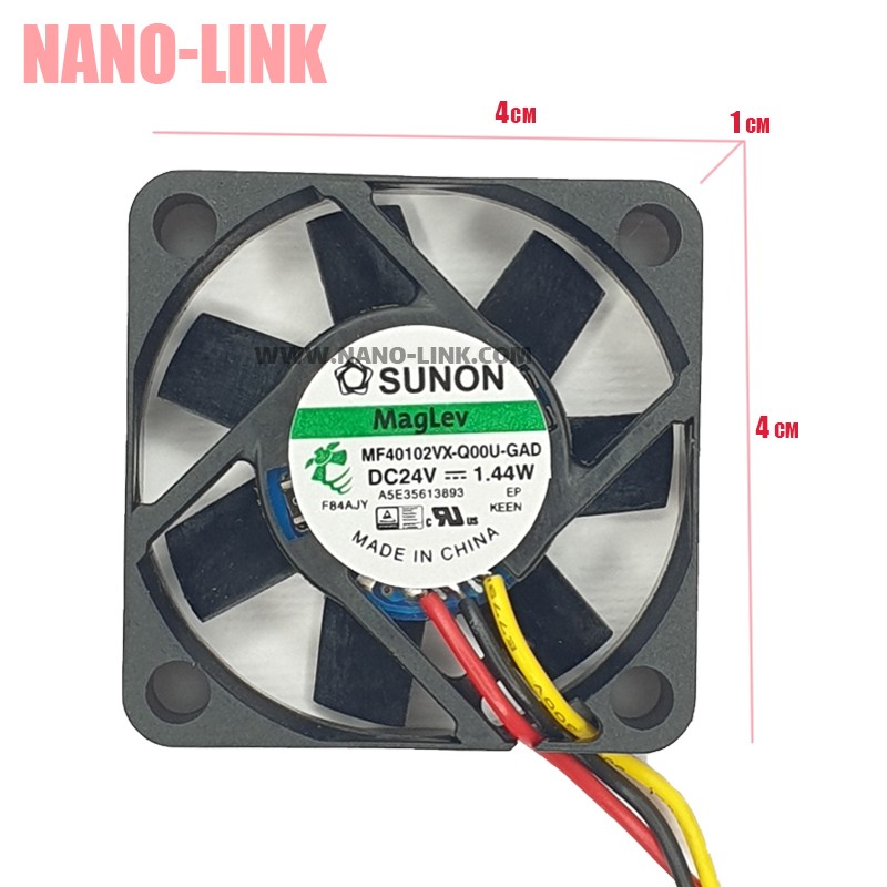 فن 24 ولت 0.06 آمپر بلبرینگی سایز 1*4*4