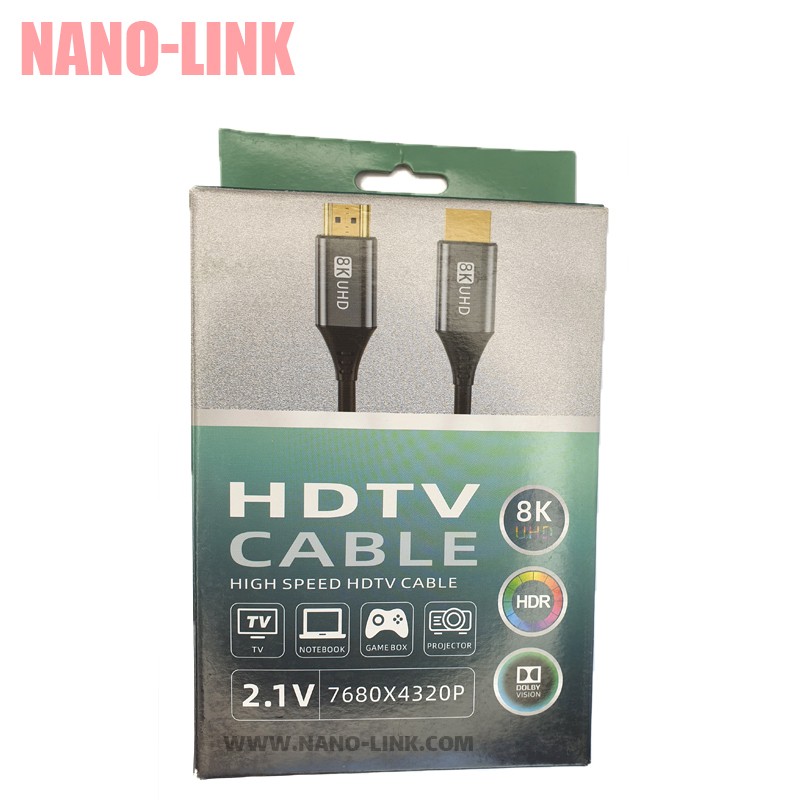 کابل HDMI برند HDTV ورژن 2.1 طول 3 متر