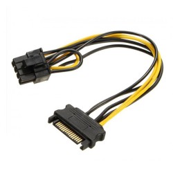 تبدیل برق ساتا به 8 (2+6) پین گرافیک (تک ساتا)