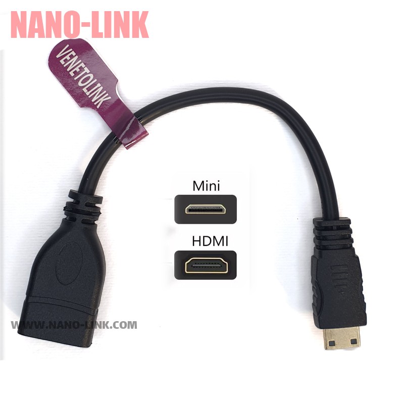 تبدیل مینی HDMI به مادگی HDMI کابلی
