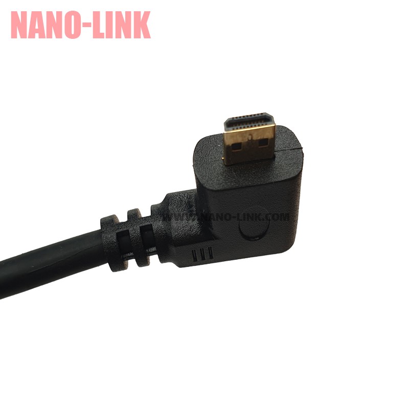 تبدیل میکرو HDMI به مادگی HDMI کابلی 90 درجه