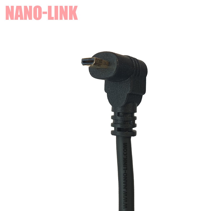 تبدیل میکرو HDMI به مادگی HDMI کابلی 90 درجه