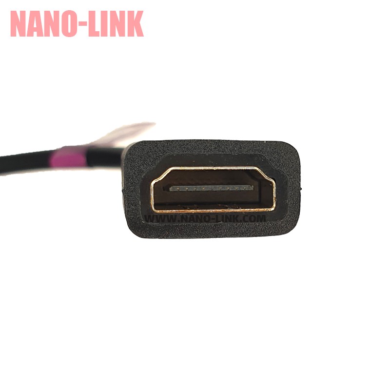 تبدیل میکرو HDMI به مادگی HDMI کابلی 90 درجه