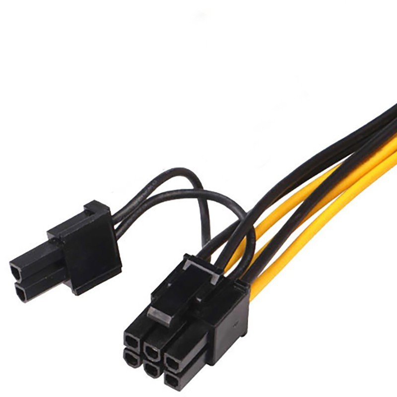 تبدیل برق ساتا به 8 (2+6) پین گرافیک (2ساتا)