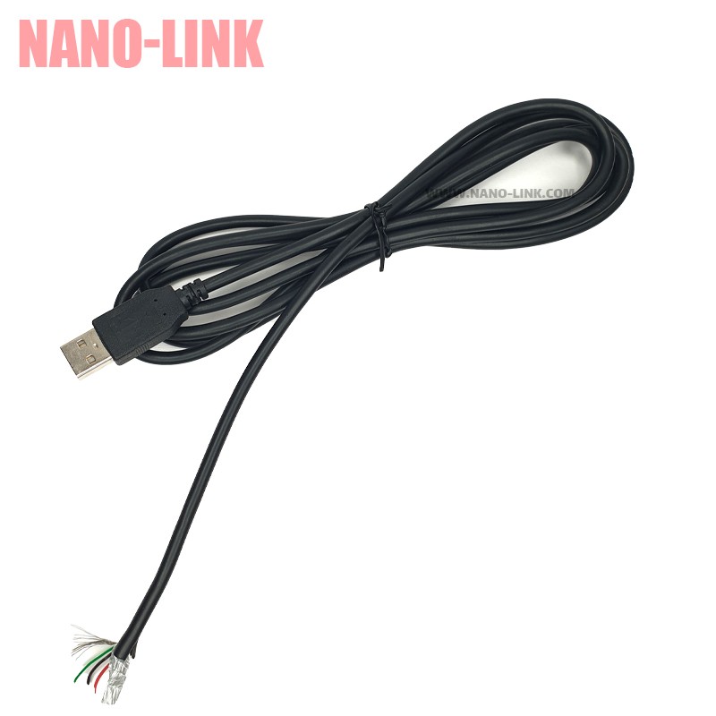 کابل تعمیری USB خام مسی شیلد دار 1.2 متر