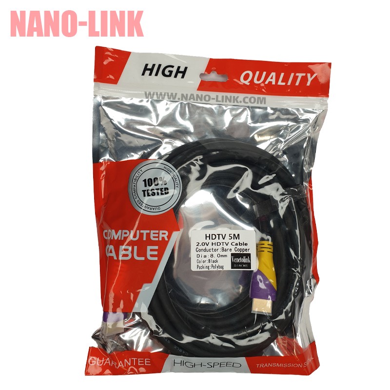 کابل HDMI برند HDTV ورژن 2 طول 5 متر