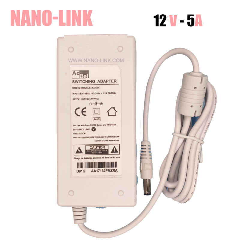 آداپتور 12 ولت 5 آمپر اورجینال