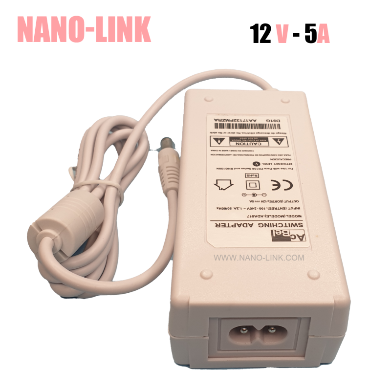 آداپتور 12 ولت 5 آمپر اورجینال