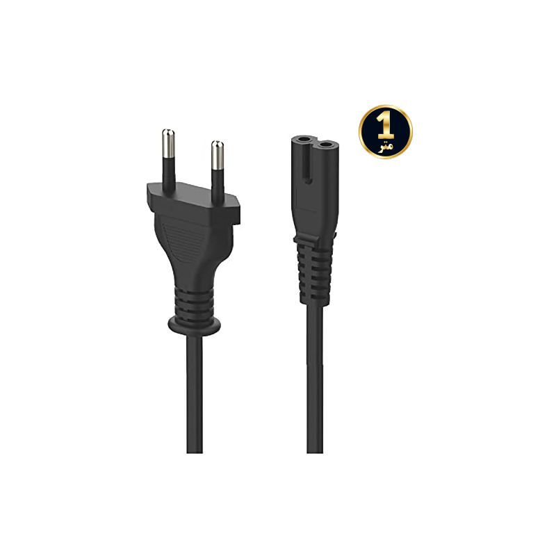 کابل برق 2 چاک اورجینال 1 متر