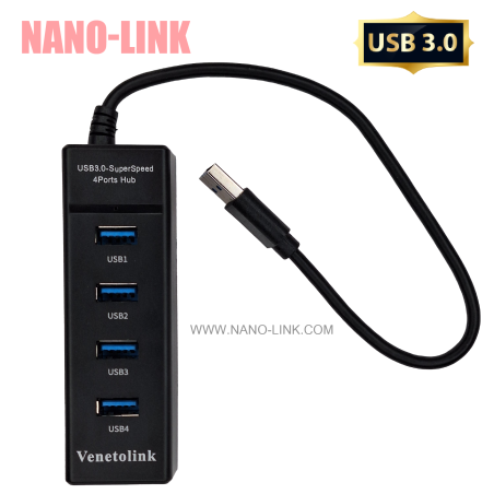 هاب USB 3.0 برند ونتولینک 4 پورت مدل 9015