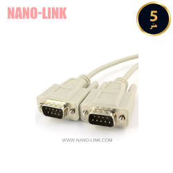 کابل سریال 9 پین دو سر نر 5 متر