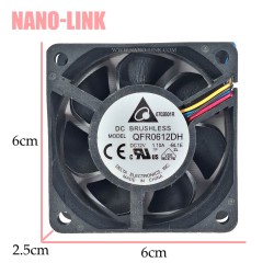 فن 12 ولت 1.10 آمپر بلبرینگی سایز 2.5*6*6