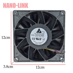 فن 12 ولت 3.24 آمپر بلبرینگی 3.8*12*12