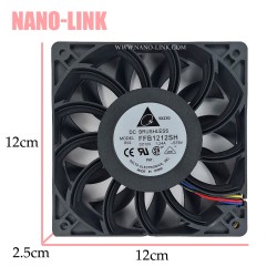 فن 12 ولت 1.24 آمپر بلبرینگی 2.5*12*12