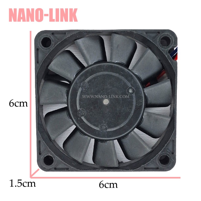 فن 24 ولت 0.09 آمپر بلبرینگی 1.5*6*6