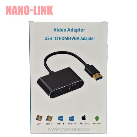 مبدل USB به HDMI/VGA