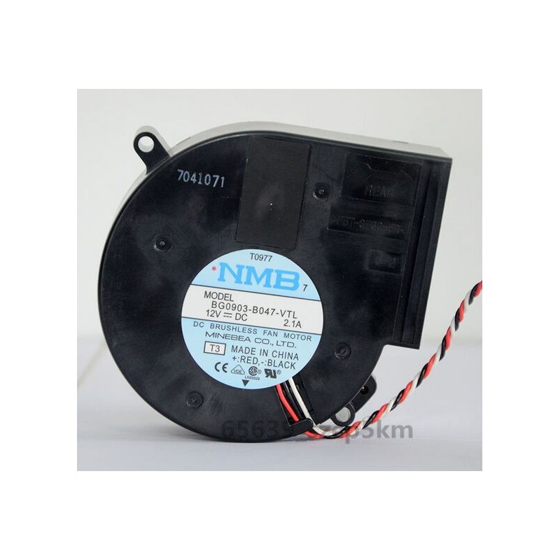 فن حلزونی 12 ولت 2.1 آمپر بلبرینگی سایز 3.2*9*9