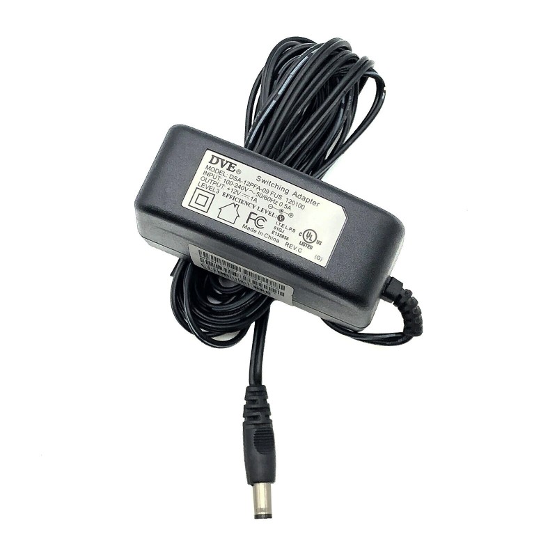 آداپتور 12 ولت 1 آمپر برند DVE اورجینال