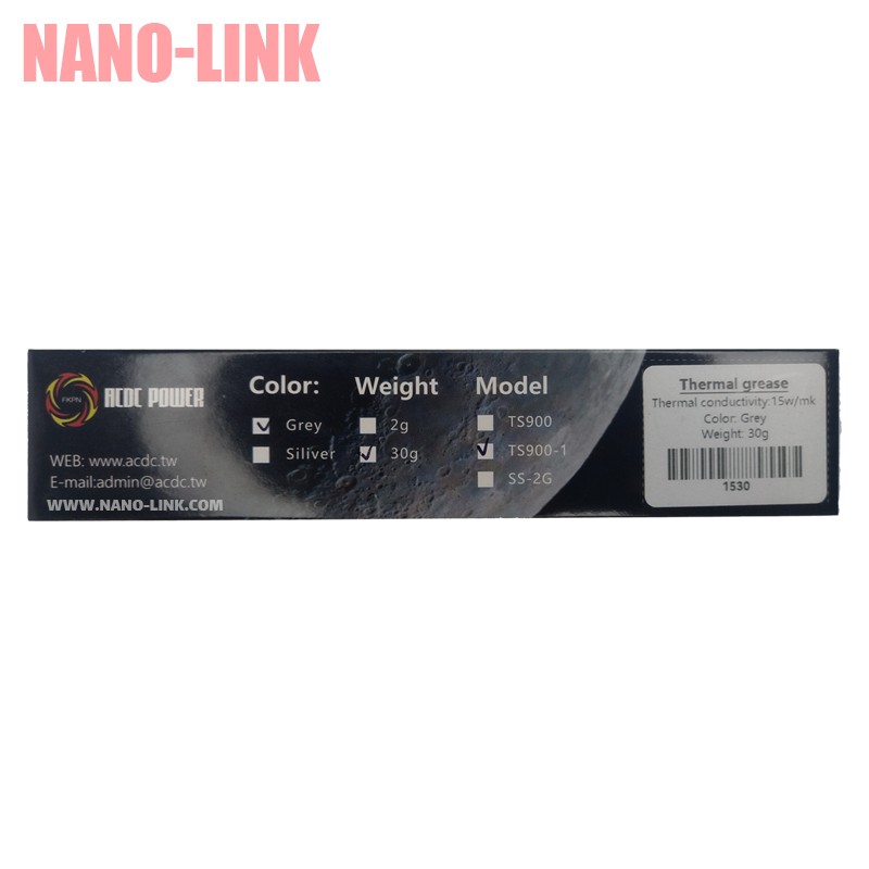 خمیر سیلیکون 30 گرمی برند ACDC ضریب حرارتی 15 وات