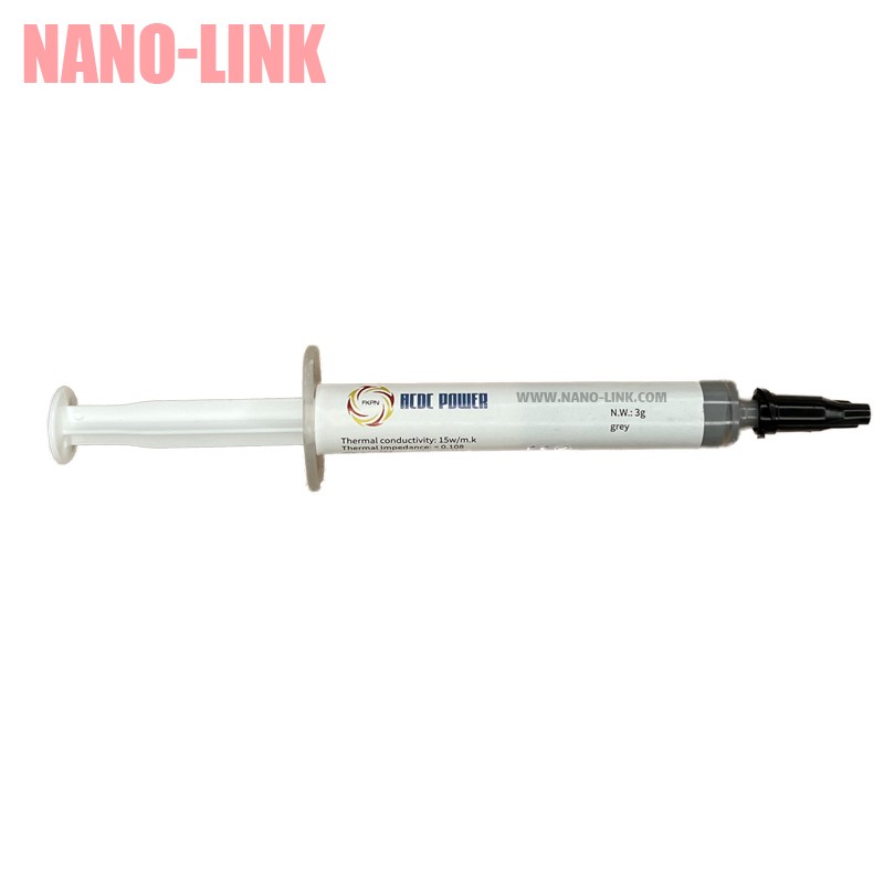 خمیر سیلیکون 3 گرمی برند ACDC ضریب حرارتی 15 وات