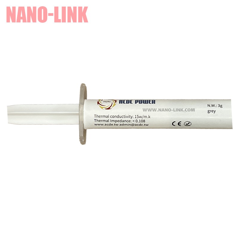 خمیر سیلیکون 3 گرمی برند ACDC ضریب حرارتی 15 وات