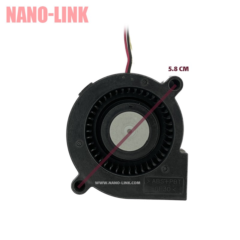 فن حلزونی 24 ولت 0.1 آمپر بلبرینگی سایز 1.5*5*5