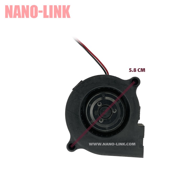 فن حلزونی 24 ولت 0.1 آمپر بلبرینگی سایز 1.5*5*5