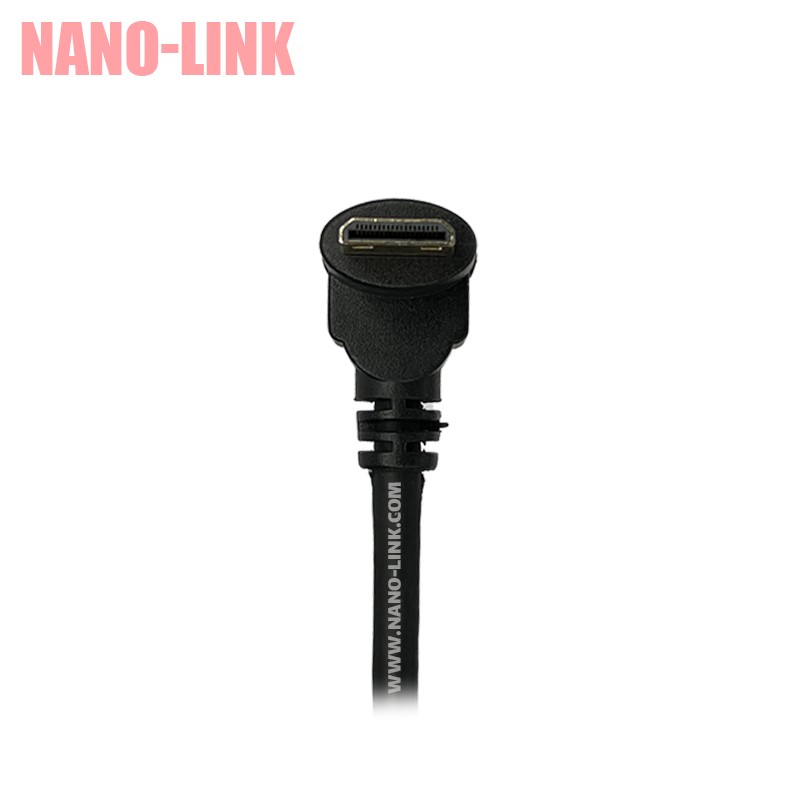 تبدیل مینی HDMI به مادگی HDMI کابلی 90 درجه