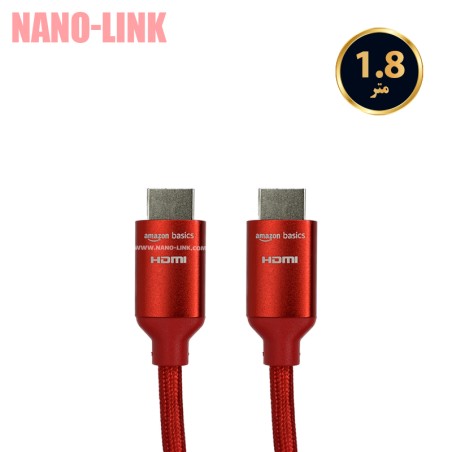 کابل HDMI آمازون اورجینال ورژن 2.1 کیفیت 8k طول 1.8 متر کابل HDMI آمازون اورجینال ورژن 2.1 کیفیت 8k طول 1.8 متر