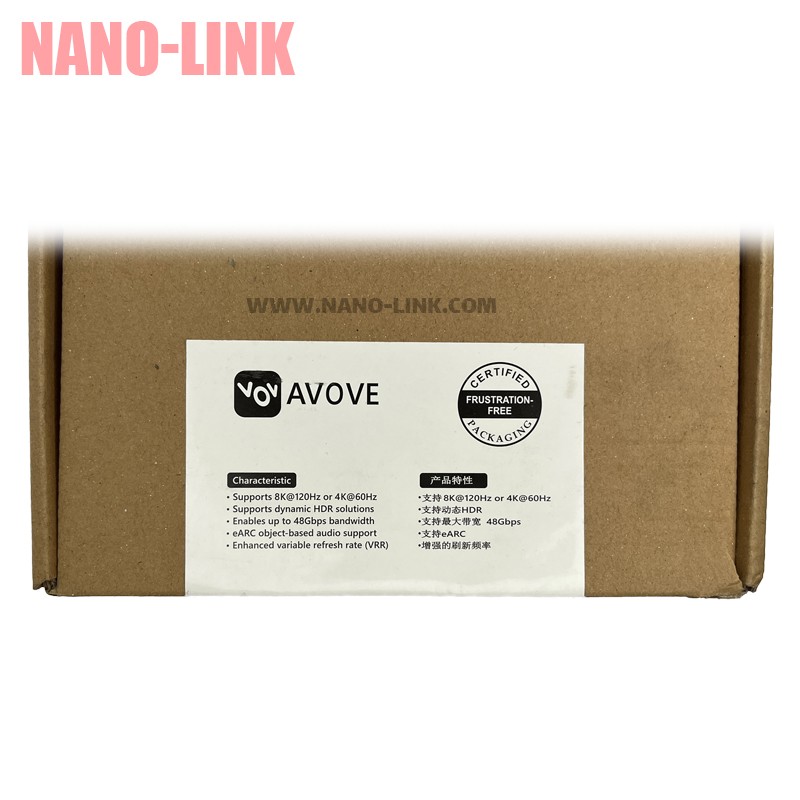 کابل HDMI برند AVOVE اورجینال ورژن 2.1 کیفیت 8k طول 2 متر