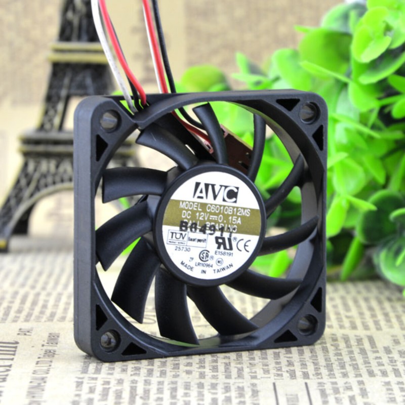 فن 12 ولت 0.15 آمپر بلبرینگی سایز 1*6*6