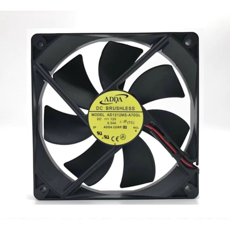 فن 12 ولت 0.34 آمپر بلبرینگی سایز 2.5*12*12