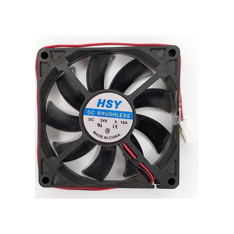 فن 24 ولت 0.18 آمپر بوشی سایز 2.5*12*12