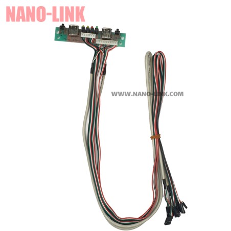 براکت پنلی جلوی کیس شامل 2 پورت USB دکمه پاور و ریست بهمراه LEDs