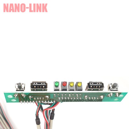 براکت پنلی جلوی کیس شامل 2 پورت USB دکمه پاور و ریست بهمراه LEDs