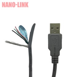کابل تعمیری USB خام مسی شیلد دار 1.2 متر