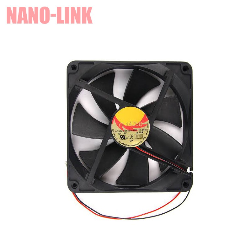 فن 12 ولت 0.70 آمپر اورجینال ترمالتیک (Thermaltake) بلبرینگی سایز 2.5*14*14