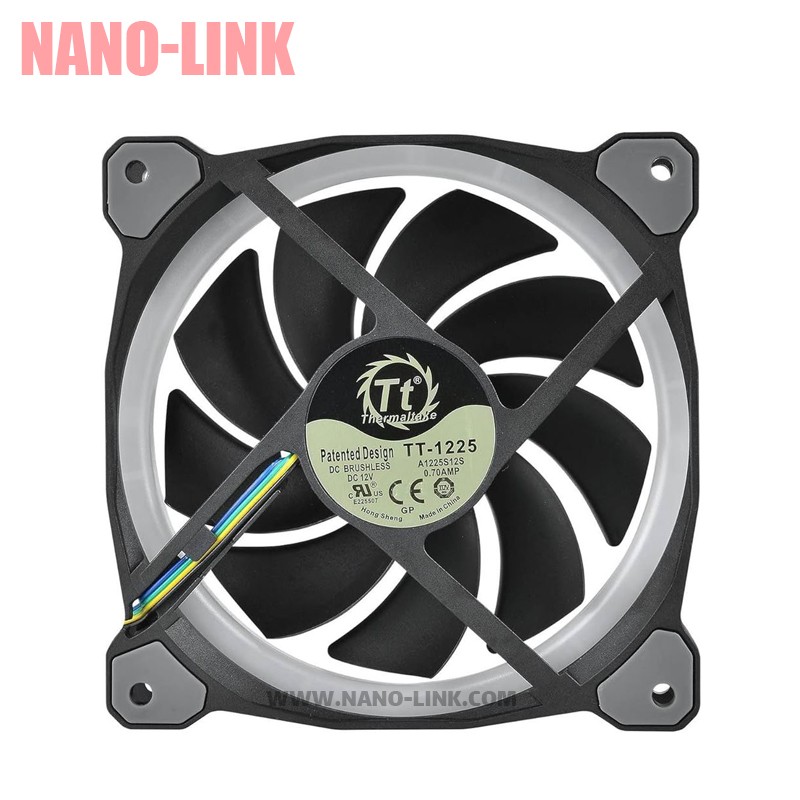 فن 12 ولت 0.70 آمپر اورجینال ترمالتیک (Thermaltake) بلبرینگی سایز 2.5*12*12