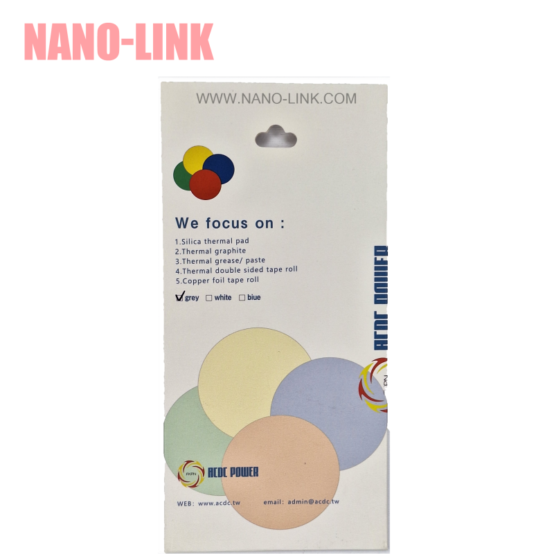 سیلیکون حرارتی حرفه ای ضخامت 2.5 میل 2.5 وات سایز 5*10 سانت